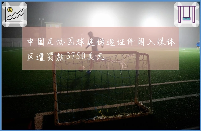中国足协因球迷伪造证件闯入媒体区遭罚款3750美元